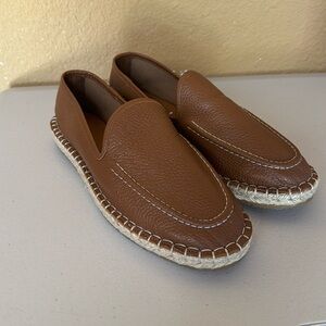 Jute leather espadrilles. Size 43